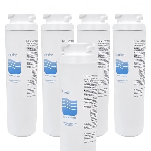 Kühlschrank-Wasserfilter (3-in-1), kompatibel mit GE MSWF SmartWater 101820A, 101821B, RWF1500A, Ersatzkartusche｜Hocheffiziente Filtration｜Lange Lebensdauer(5PCS) von NRDHGS