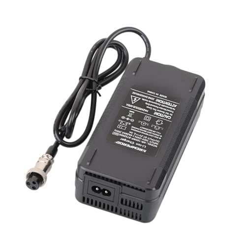 NREMPEROR 67,2 V Ladegerät 60 V Elektroroller Akku Fahrrad Ladegerät für elektrische Elektroroller Akku Batterien Ausgang 2A XLR Lithium Akku (GX16 3Prong) von NREMPEROR