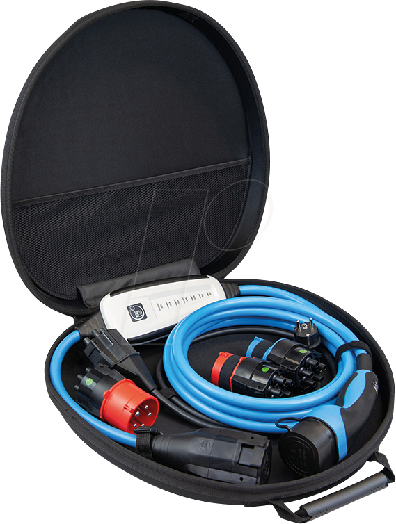 NRG 12501061 - Typ 2 Ladekabel Optimal Set, 22 kW, 5 m, Adapterset von NRGKICK