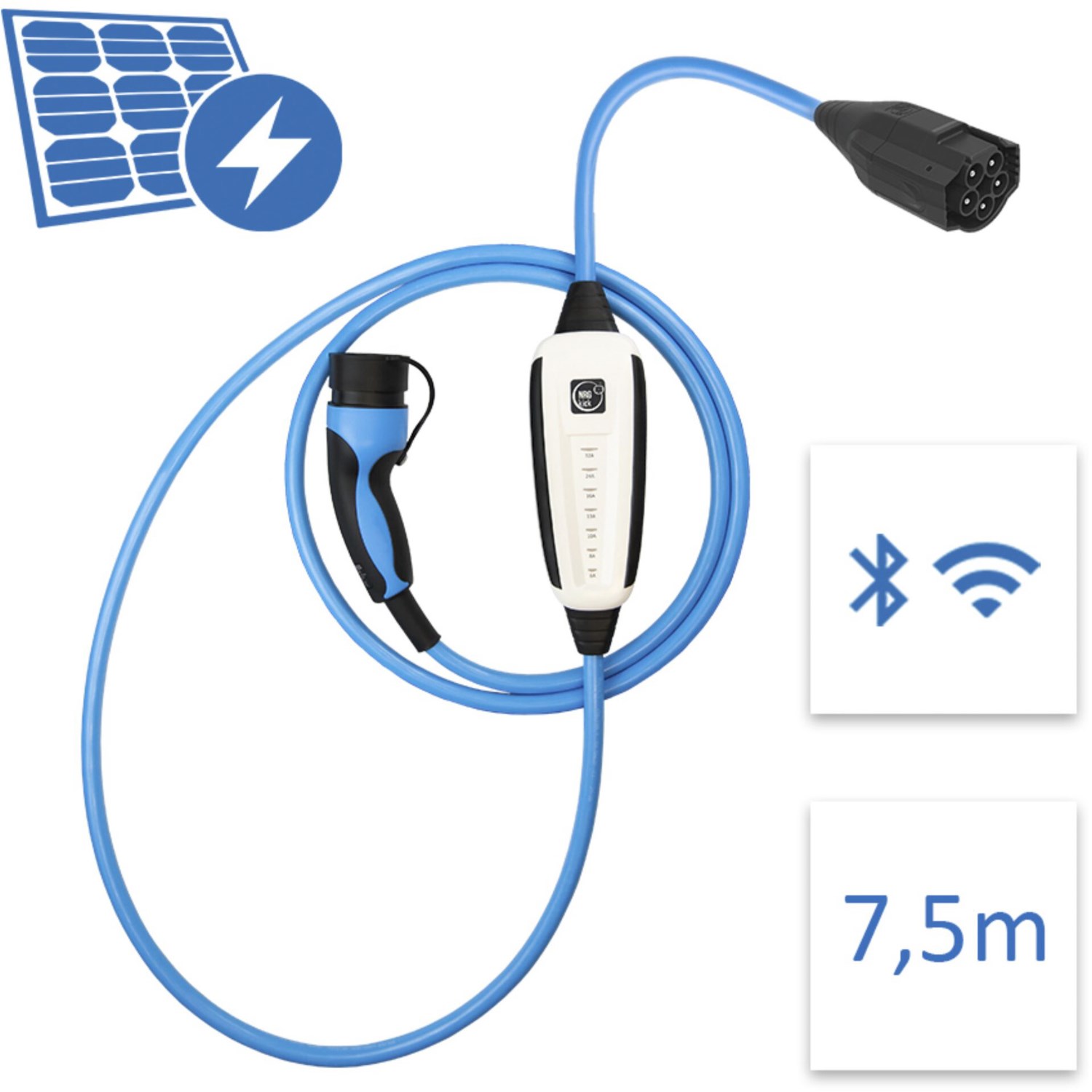 Pure Standard WLAN 32A (7,5m) Ladestation/Wallbox für Photovoltaik-Nutzer von NRGkick