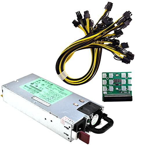 NRYCR 1 Set DPS-1200FB A 1200 W PSU Netzteil + Breakout Board + 12 Stück 6-polige auf 8-polige Kabel Mining BTC ETH Switching NRYCR 1 Set DPS-1200FB A 1200 W PSU Netzteil + Breakout Board + 12 Stück 6-polige auf 8-polige Kabel Mining BTC ETH Switching von NRYCR
