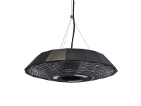 HORTUS Terrassenheizer Scharnier Modell UFO 2000 W, GT, Ø45 cm, schwarz (211-315) von NSH Nordic