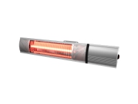 HORTUS Terrassenheizung Wandmodell 500/1000/1500 W, GT, 51 cm, mit Fernbedienung, silber (211-352) von NSH Nordic