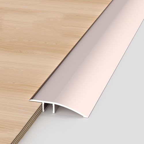 Selbstklebendes, flaches Übergangsprofil, Aluminium-Schwellenübergangsleiste, Teppichleiste, Vinyl-Ausgleichsleiste zwischen Hartholzböden und unebenen Oberflächen-Purple Gold||90x4.2cm von NSIAWBDB