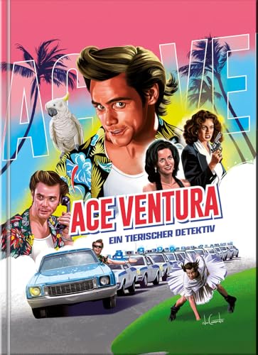 Ace Ventura - Ein tierischer Detektiv [2Blu-Ray] Cover C - Mediabook - 3 Filmfassungen von NSM Records
