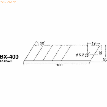 NT Cutterklingen BX 400P 18mm VE=5 Stück von NT