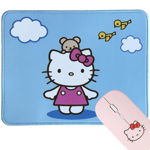 NTSEOT Hello Kitty Mauspad - Niedliches Schreibtischzubehör, Kawaii-Mauspads für Computer, Laptop - Geschenke für Frauen, Mädchen - Rosa, Rutschfeste NTSEOT Hello Kitty Mauspad - Niedliches Schreibtischzubehör, Kawaii-Mauspads für Computer, Laptop - Geschenke für Frauen, Mädchen - Rosa, Rutschfeste von NTSEOT