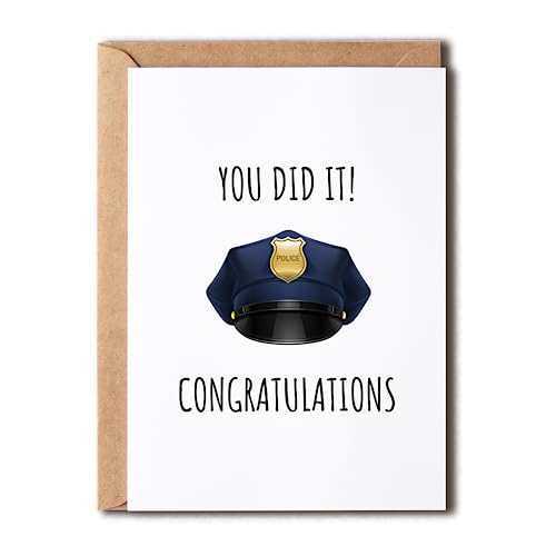 NTVShop Glückwunschkarte für Polizei – You Did It – Polizistenförderung – Polizeiabschlusskarte – Geschenk für Sie und Ihn NTVShop Glückwunschkarte für Polizei – You Did It – Polizistenförderung – Polizeiabschlusskarte – Geschenk für Sie und Ihn von NTVShop