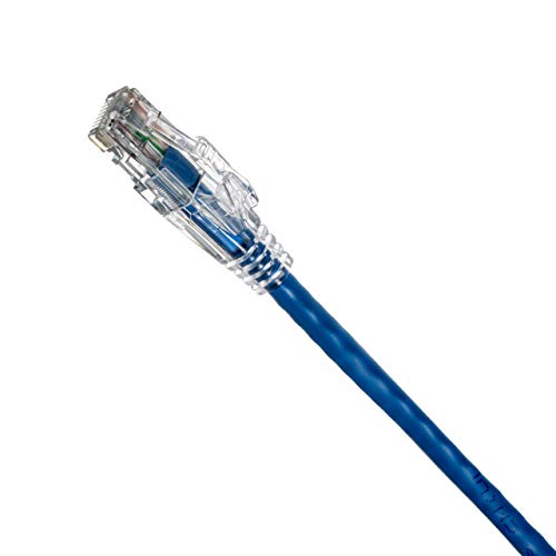 NTW NL-U6K-007BL Abschließbares CAT6 Patentiertes Netz-Lock-Patchkabel, snagless, blau von NTW