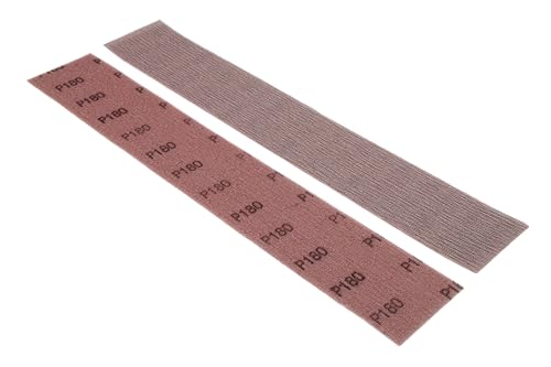 NTools DWS - Netz-Schleifstreifen 70 x 420 mm mit P180 Körnung | 50 Stück Schleifgitter 420mm | Schleifnetz 420mm für Handschleifer mit Absaugung und Handschleifblock von NTools