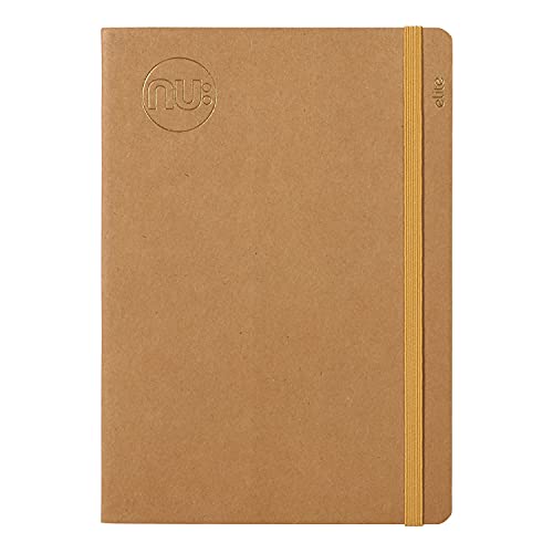 Nu Notizbücher – Kraft-Serie – Manila-genähter Rücken A6 Notizbuch – Schreibwaren-Notizbücher – Professioneller Notizblock – 120 Seiten von NU