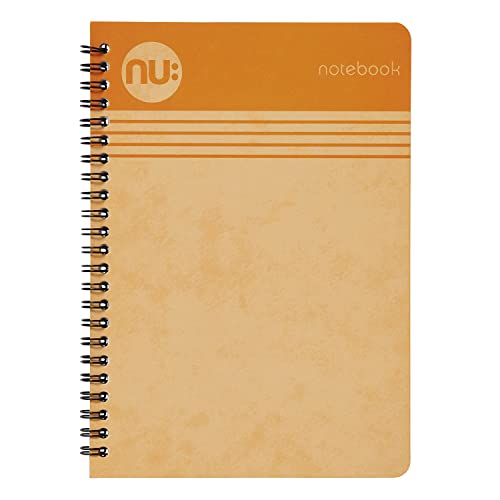 nu: Notizbücher – Cloud Pastels Range – A5 Orange Notizbuch – Spiralbindung – 110 Seiten von NU