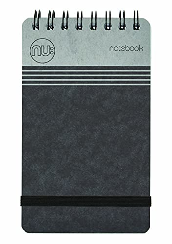 nu: Notizbücher – Craze Cloud Range – A7 schwarzes Notizbuch – Spiralbindung – Schreibwaren-Notizbücher – linierter Notizblock – 110 Seiten nu: Notizbücher – Craze Cloud Range – A7 schwarzes Notizbuch – Spiralbindung – Schreibwaren-Notizbücher – linierter Notizblock – 110 Seiten von NU