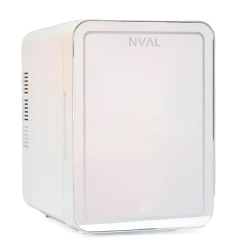 NVAL Mini-Kosmetik-Kühlschrank mit Spiegel, beleuchtet, Mini-Kühlschrank, 4 l, Mini-Kühlschrank, tragbar, 12 V/220 V, Mini-Kühlschrank für Zimmer, Mini-Kühlschrank, Mini-Kühlschrank NVAL Mini-Kosmetik-Kühlschrank mit Spiegel, beleuchtet, Mini-Kühlschrank, 4 l, Mini-Kühlschrank, tragbar, 12 V/220 V, Mini-Kühlschrank für Zimmer, Mini-Kühlschrank, Mini-Kühlschrank von NUAL