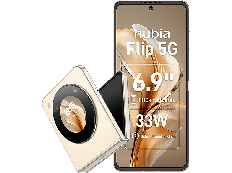 NUBIA FLIP 5G GOLDEN 256 GB Golden Dual SIM NUBIA FLIP 5G GOLDEN 256 GB Golden Dual SIM von NUBIA