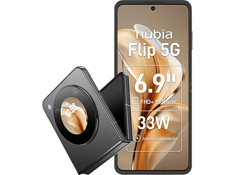 NUBIA Flip 5G 256 GB Black Dual SIM von NUBIA
