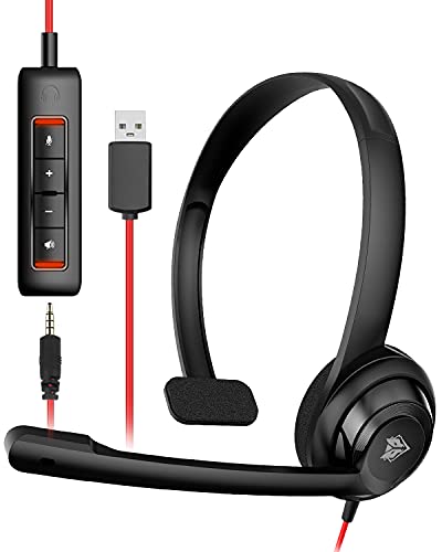 NUBWO USB Headset with Microphone for PC, Computer Headphones with Noise Cancelling Microphone for Office Work, Zoom Calls, Online Conferences von NUBWO