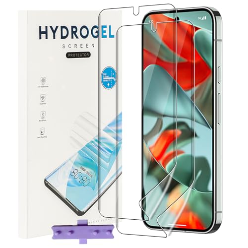 NUCNOK 2 Stück Schutzfolie für Google Pixel 9 Pro XL,Weiche Flexibilität Hydrogel Folie mit Positionierhilfe,Fingerabdruck-ID Unterstützen,Kratzfest Keine Blasen NUCNOK 2 Stück Schutzfolie für Google Pixel 9 Pro XL,Weiche Flexibilität Hydrogel Folie mit Positionierhilfe,Fingerabdruck-ID Unterstützen,Kratzfest Keine Blasen von NUCNOK