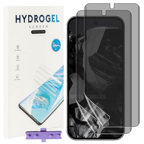 NUCNOK 2 Stück Sichtschutz Schutzfolie für Google Pixel 9 Pro XL,Weiche Flexibilität Hydrogel Anti-Spähen Folie mit Positionierhilfe,Fingerabdruck-ID Unterstützen,Kratzfest Keine Blasen NUCNOK 2 Stück Sichtschutz Schutzfolie für Google Pixel 9 Pro XL,Weiche Flexibilität Hydrogel Anti-Spähen Folie mit Positionierhilfe,Fingerabdruck-ID Unterstützen,Kratzfest Keine Blasen von NUCNOK
