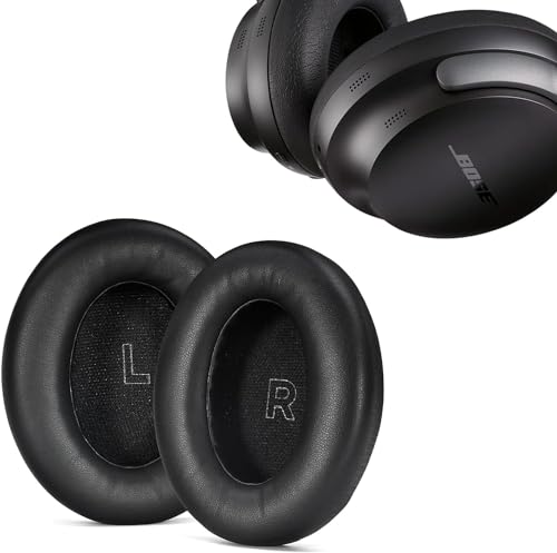 NUCNOK Ersatz Ohrpolster für Bose QuietComfort Ultra Kopfhörer,Ersatz Ohrkissen für Over-Ear Headset,Ersatzpads Earpads für Bose QuietComfort Ultra Kopfhörer(Schwarz) von NUCNOK