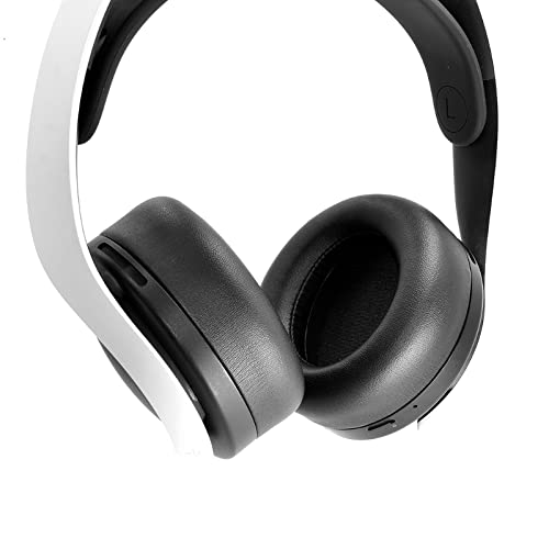NUCNOK Ersatz Ohrpolster für PS5 Kopfhörer,Ersatzpolster mit Weichem Proteinleder und Schaumstoff mit Hoher Dichte,Earpads für PS5 Headset (Schwarz) von NUCNOK