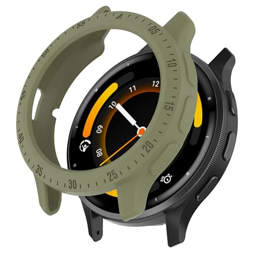 NUHFUFA Halbverpacktes Skelett-Uhrengehäuse für Garmin Venu 3, leichte, wasserdichte Schutzhülle für Smartwatch-Zubehör (grün) von NUHFUFA