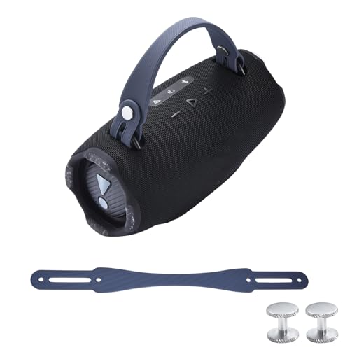 NUHFUFA Silikon-Handschlaufe für JBL Xtreme 4/3/2 kabellose Bluetooth-Lautsprecher, tragbarer Tragegurt mit Aluminiumschrauben, rutschfest und hautfreundlich (blau) von NUHFUFA
