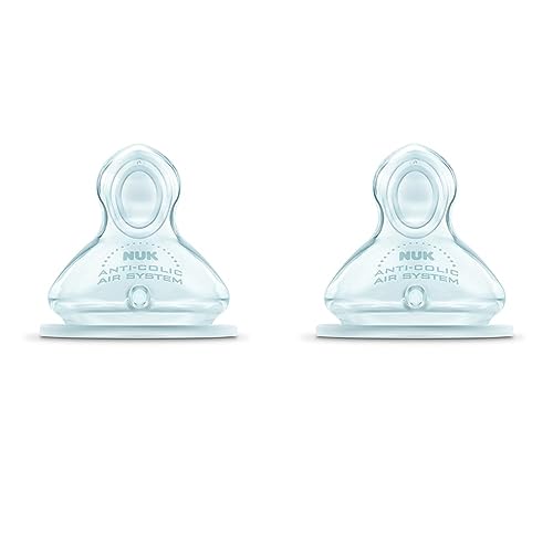 Nuk First Choice - 710011-2 Tétine Silicone - First Choice + Taille 1 - Eau - S (Packung mit 2) von NUK