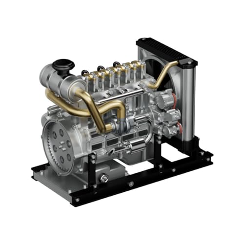 TECHING L4 Diesel Motor Metall Modell Bausatz, 300+Teile 1/10 DIY 4 Zylinder OHV Inline Vierzylinder Dieselmotor Verbrennungsmotor Simulierten Elektromotor mit Kühlsystem für Erwachsene TECHING L4 Diesel Motor Metall Modell Bausatz, 300+Teile 1/10 DIY 4 Zylinder OHV Inline Vierzylinder Dieselmotor Verbrennungsmotor Simulierten Elektromotor mit Kühlsystem für Erwachsene von NULA