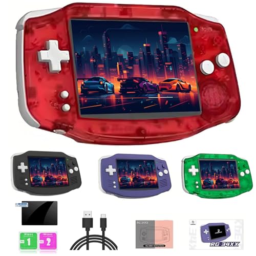 NULA RG 34XX Retro Handheld Spielkonsole, 3,4-Zoll-IPS-Bildschirm (720 X 480) Cortex-A53 Linux System 64-Bit Retro Videospiel Player Handheld Emulator (32 GB/kein Spiel) von NULA