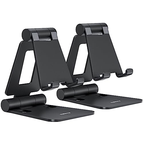 NULAXY 2 Stück Faltbarer Handy Ständer Verstellbar Handy Halterung Halter für Schreibtisch Kompatibel mit iPhone 16 15 14 13 12 11 Pro Xs Xs Max Xr X 8, Huawei, Galaxy, alle Handys, Schwarz & Schwarz NULAXY 2 Stück Faltbarer Handy Ständer Verstellbar Handy Halterung Halter für Schreibtisch Kompatibel mit iPhone 16 15 14 13 12 11 Pro Xs Xs Max Xr X 8, Huawei, Galaxy, alle Handys, Schwarz & Schwarz von NULAXY