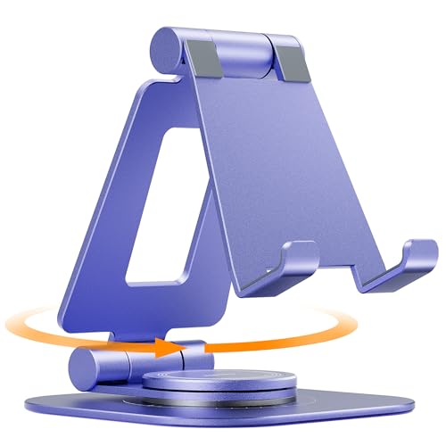 NULAXY Drehbarer Handy Ständer, vollständig Verstellbarer, Faltbarer Desktop-Handyhalter, kompatibel mit Allen Handys 4–8 Zoll Schreibtischzubehör, Violett NULAXY Drehbarer Handy Ständer, vollständig Verstellbarer, Faltbarer Desktop-Handyhalter, kompatibel mit Allen Handys 4–8 Zoll Schreibtischzubehör, Violett von NULAXY