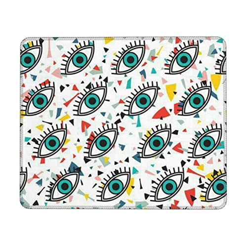 Augen Game Mouse Pad Personalisiertes Design Mauspad rutschfeste Gummiunterseite Mauspad Desktop Laptop Büro Lernen von NULEJA