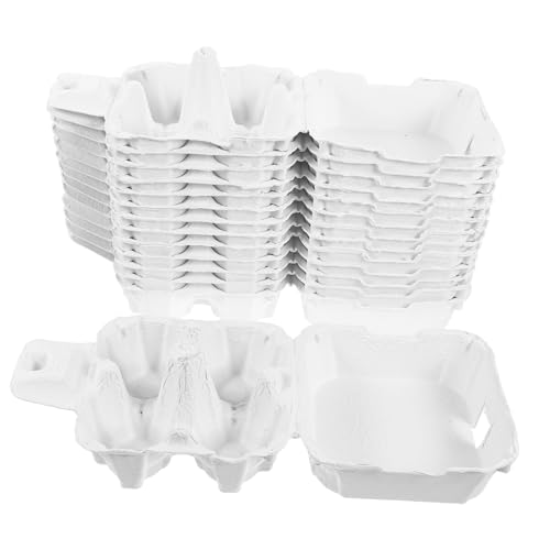 50 Stück Eierkarton Regal für frische Eier Aufbewahrung von Ostereiern Kühlschrank-Eierhalter Karton 4 Kartons Eierbox gefrierschrank mini Eier-Organizer Ei leerer Karton Zellstoff NULYLU 50 Stück Eierkarton Regal für frische Eier Aufbewahrung von Ostereiern Kühlschrank-Eierhalter Karton 4 Kartons Eierbox gefrierschrank mini Eier-Organizer Ei leerer Karton Zellstoff NULYLU von NULYLU