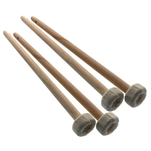 NULYLU 4 Stück Gong Und Trommelstock Zubehör, Mallet Stick Hammer, Arbeitsschlägel Für Trommel Percussion, Chinesische Gongschlägel, Gong Stick Schlägel, Reibungsschlägel Für Gong NULYLU 4 Stück Gong Und Trommelstock Zubehör, Mallet Stick Hammer, Arbeitsschlägel Für Trommel Percussion, Chinesische Gongschlägel, Gong Stick Schlägel, Reibungsschlägel Für Gong von NULYLU