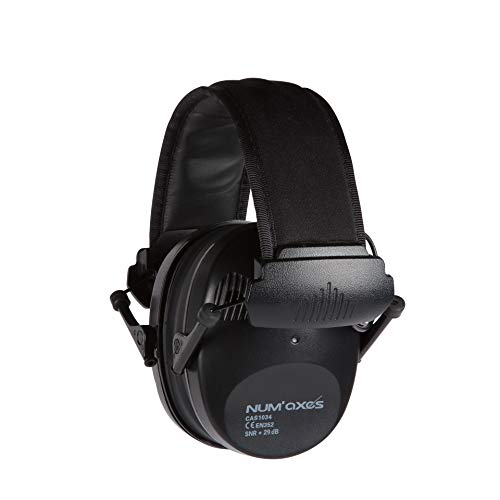 NUM'AXES Acoustic Electronic Earmuffs CAS1034 Black, NGCASELE003, schwarz von NUM'AXES