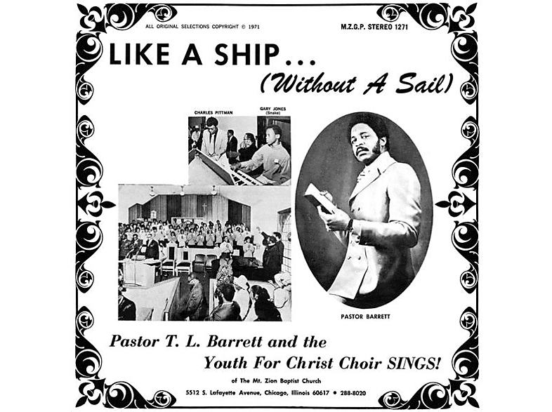 Pastor T.L. Barrett & The Youth For Christ Choir - LIKE A SHIP (WITHOUT SAIL) (Splatter Vinyl) (Vinyl) von NUMERO GRO