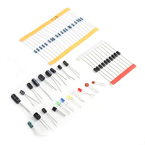 1390PCS Widerstand Elektrolytkondensator LED Diode Transistor Keramikkondensator Kit Elektronikbausatz für DIY-Enthusiasten 1390PCS Widerstand Elektrolytkondensator LED Diode Transistor Keramikkondensator Kit Elektronikbausatz für DIY-Enthusiasten von NUMNBE