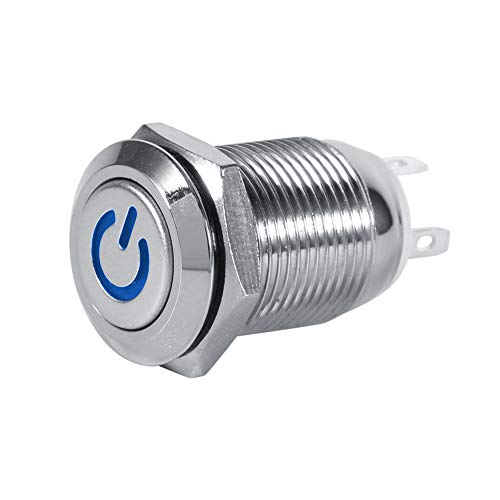NUMNBE 12mm LED Power Push Button Switch Waterproof Metal Momentary Type NUMNBE 12mm LED Power Push Button Switch Waterproof Metal Momentary Type von NUMNBE