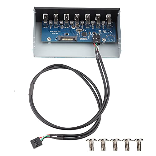 NUMNBE USB Hub Box Panel 7 Port USB2.0 Lossless Data Transmission USB Hub Drive Panel von NUMNBE