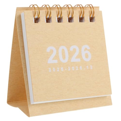 NUOBESTY 1 Mini-Tischkalender 2025–2026 Kleiner Tischkalender Zum Aufklappen Für Die Tägliche Planung Zu Hause Und Im Büro Beige NUOBESTY 1 Mini-Tischkalender 2025–2026 Kleiner Tischkalender Zum Aufklappen Für Die Tägliche Planung Zu Hause Und Im Büro Beige von NUOBESTY