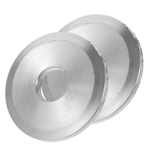 NUOBESTY 1 Paar Sah Blade Ply Teile Klinge Sägeklemmplatte stabil Tischkreissägeblattflansch Tischkreissägen-Zubehör Holzbearbeitungswerkzeuge Holzbearbeitungsklemme Legierung Silber von NUOBESTY