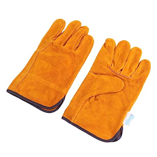 NUOBESTY 1 Paar Schutzhandschuhe Feuerhandschuhe Grillhandschuhe Verbrühschutzhandschuhe Professionelle Hitzeschutzhandschuhe Handschuhe Zum Hitzeschutz Grill Hitzehandschuhe von NUOBESTY