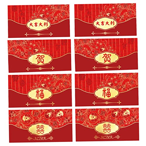 NUOBESTY 1 Satz 40 Stück 2021 2021 roter Umschlag chinese new year chinesisch neujahr neujahrgeschenke rotes Paket Geld Mond- 2021 rote Pakete rote Geschenktüten aus Papier Kupferpapier von NUOBESTY