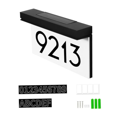 NUOBESTY 1 Satz Adressnummern Zeichen Hexagon Beleuchtet Led -licht Solar Angetriebene Outdoor -lichter Im Freien Solar-türnummernleuchte Adresszeichen Plastik Black NUOBESTY 1 Satz Adressnummern Zeichen Hexagon Beleuchtet Led -licht Solar Angetriebene Outdoor -lichter Im Freien Solar-türnummernleuchte Adresszeichen Plastik Black von NUOBESTY