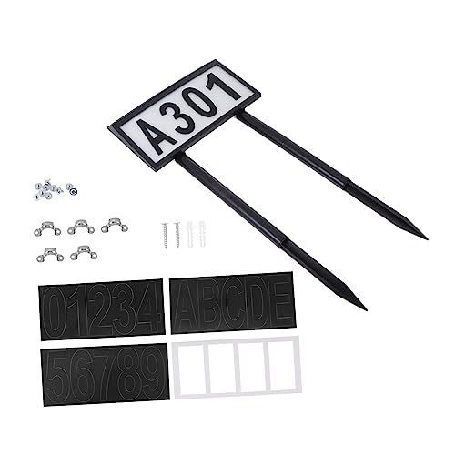 NUOBESTY 1 Satz Bodentürlampe Groß Im Freien Solar- Hinterleuchtet Hausnummern Für Außen Leuchten Led Leuchtend Nummernschild Hausnummer Licht Türschild Adresszeichen Plastik Schwarz NUOBESTY 1 Satz Bodentürlampe Groß Im Freien Solar- Hinterleuchtet Hausnummern Für Außen Leuchten Led Leuchtend Nummernschild Hausnummer Licht Türschild Adresszeichen Plastik Schwarz von NUOBESTY
