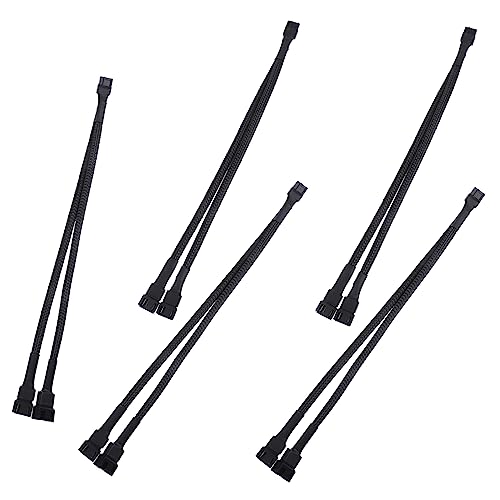 NUOBESTY 1 Satz Expansionskabel Der Lüfterschnittstelle Adapterkabel Für Lüfter Verlängerungskabel Für Lüfter Pwm-lüfter-splitter Stromverteiler Pvc-isolierung Black 5 Stück NUOBESTY 1 Satz Expansionskabel Der Lüfterschnittstelle Adapterkabel Für Lüfter Verlängerungskabel Für Lüfter Pwm-lüfter-splitter Stromverteiler Pvc-isolierung Black 5 Stück von NUOBESTY