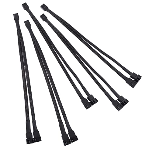 NUOBESTY 1 Satz Expansionskabel Der Lüfterschnittstelle Pwm-lüfter-splitter Lüfter Verlängerungskabel Splitter Für Computerlüfter Splitterkabel Für Lüfter Pvc-isolierung Schwarz 5 Stück NUOBESTY 1 Satz Expansionskabel Der Lüfterschnittstelle Pwm-lüfter-splitter Lüfter Verlängerungskabel Splitter Für Computerlüfter Splitterkabel Für Lüfter Pvc-isolierung Schwarz 5 Stück von NUOBESTY