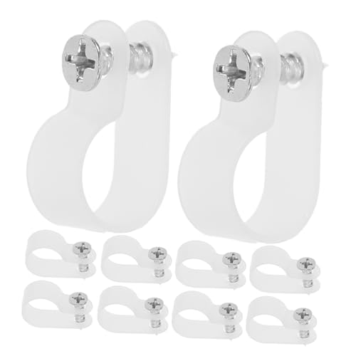 NUOBESTY 1 Satz Lichtschlauch-Clip Kabelmanagement Kabelclip Kabelverwaltung Edelstahlschraube Drahthalterung Lichtklammern im Freien leichte Clips Wandkabelklemmen Rostfreier Stahl Weiß NUOBESTY 1 Satz Lichtschlauch-Clip Kabelmanagement Kabelclip Kabelverwaltung Edelstahlschraube Drahthalterung Lichtklammern im Freien leichte Clips Wandkabelklemmen Rostfreier Stahl Weiß von NUOBESTY