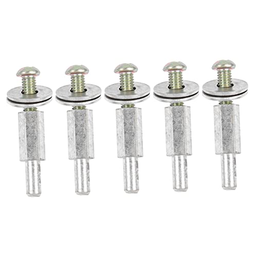 NUOBESTY 1 Satz Pleuelstange Poliermaschinen -poliermaschine Poliermschine Polierscheiben Adapter Anhang Rad Schleifklotz Bohrdorn Adapter Schleifräder Extender Shanks Eisen Silver 5 Stück von NUOBESTY